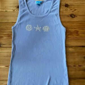 Embellished tank top.